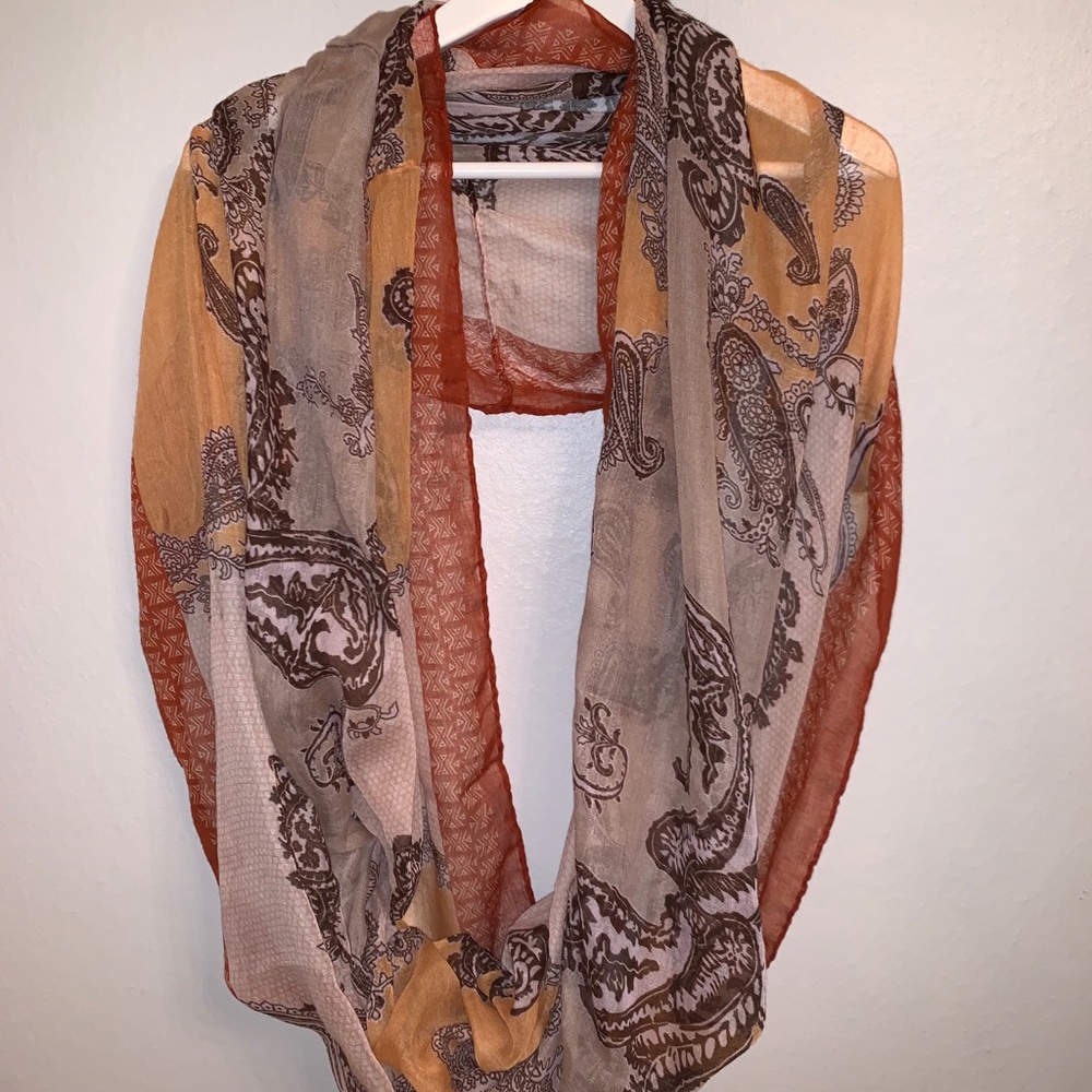 Paisley infinity scarf